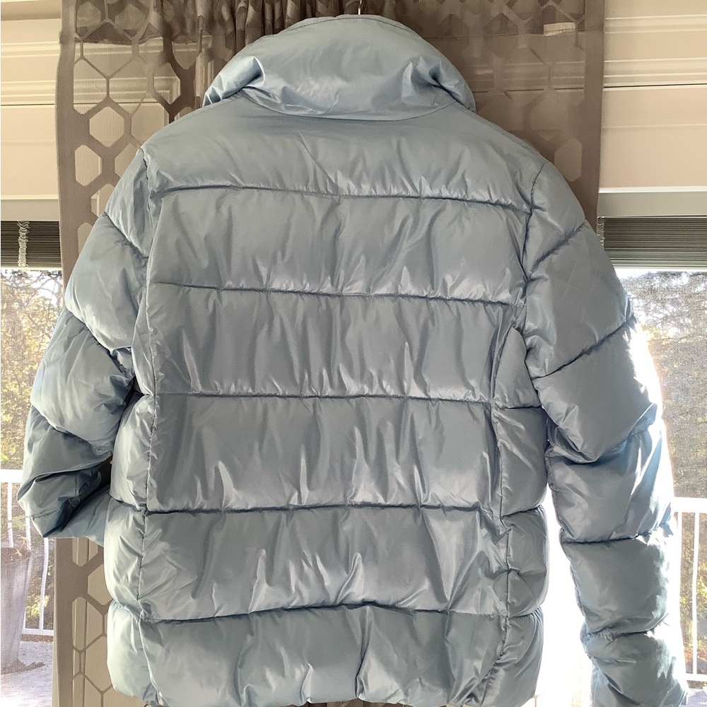 Joe Fresh, baby blue women’s puffer jacket, winter coat. Sz Med. - Picture 5 of 12